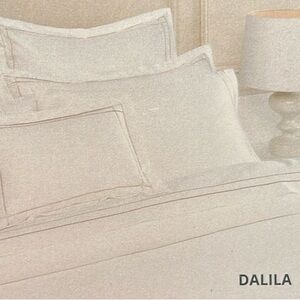 Amalia Home Collection Dalila Queen Duvet Cover in White and Silver